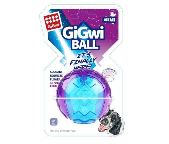 6297 Gigwi Ball Sert Top 6 cm Şeffaf Renkli - 1