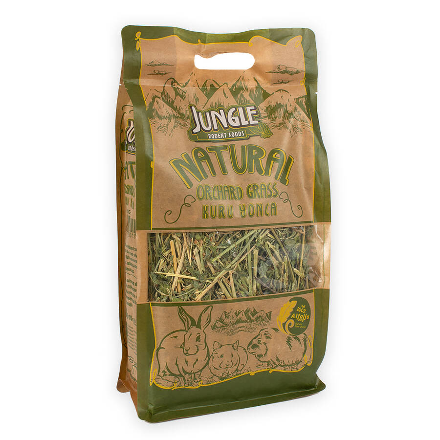 Jungle Kraft-6 Adet  Kuru Yonca Kemirgen Otu 350gr - 1