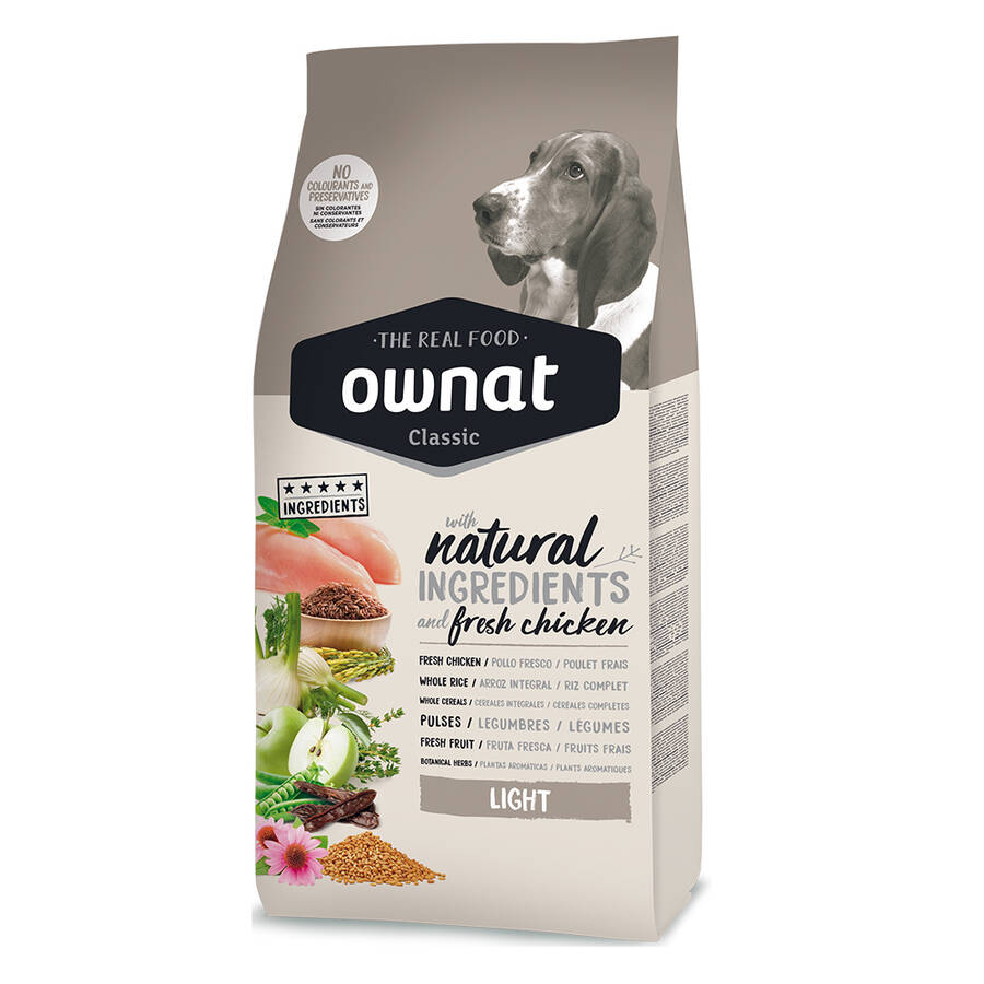 Ownat 12 kg Tavuklu Classic Light Adult Köpek Maması - 1