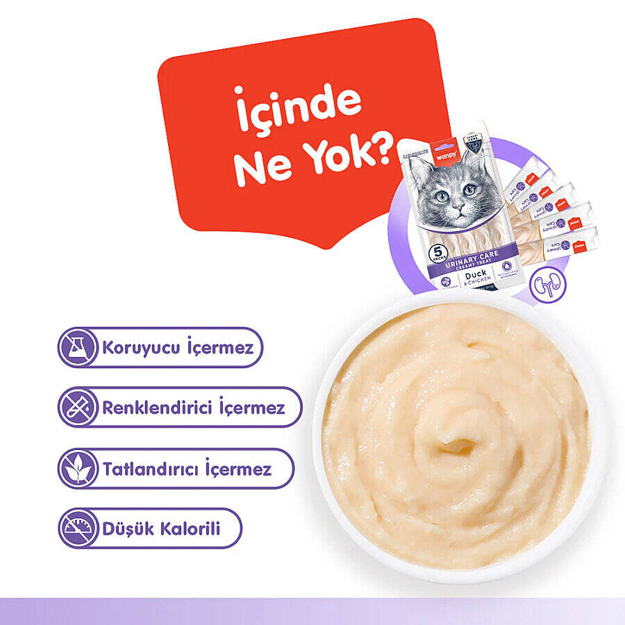 Wanpy Urinary Care Ördek&Tavuk 12'li-F.Krema Ödül 5x14gr - 3
